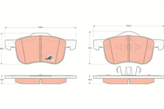Bremsbelagsatz Scheibenbremse Vorderachse für VOLVO S80 I S60 V70 II XC70 Cross