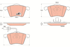 Bremsbelagsatz Scheibenbremse Vorderachse für SEAT VW FORD ALHAMBRA VAN SHARAN
