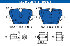 Bremsbelagsatz Scheibenbremse Hinterachse für BMW MINI 1 X1 X2 COUNTRYMAN