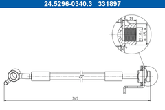 Bremsschlauch Vorderachse Hinterachse für HYUNDAI KIA i30 FASTBACK Kombi