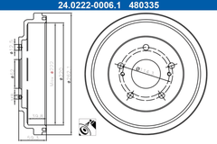 2x Bremstrommel Hinterachse für SUZUKI SX4 / CLASSIC Stufenheck
