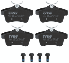 Bremsbelagsatz Scheibenbremse Hinterachse für CITROËN PEUGEOT DS C4 II