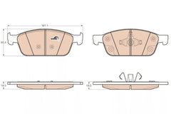 Bremsbelagsatz Scheibenbremse Vorderachse für FORD KUGA II TRANSIT CONNECT V408