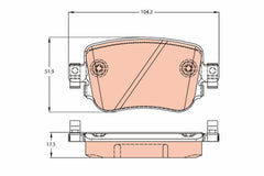 Bremsbelagsatz Scheibenbremse Hinterachse für SEAT VW SKODA AUDI LEON ST SC