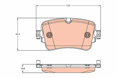 Bremsbelagsatz Scheibenbremse Hinterachse für AUDI VW Q7 A8 D5 Van Q8 E-TRON