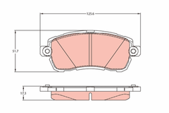 Bremsbelagsatz Scheibenbremse Vorderachse für FORD KA+ III Stufenheck