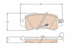 Bremsbelagsatz Scheibenbremse Hinterachse für MAZDA CX-3 CX-5