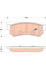 Bremsbelagsatz Scheibenbremse Hinterachse für CHEVROLET DAEWOO LACETTI