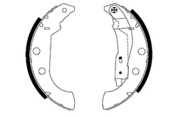 Bremsbackensatz Hinterachse für CITROËN PEUGEOT XSARA Break Coupe ZX
