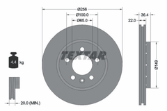 2x Bremsscheibe Hinterachse für AUDI SEAT SKODA VW A3 TT Roadster LEON TOLEDO II
