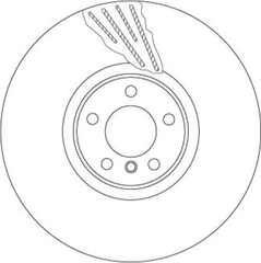 Bremsscheibe Vorderachse rechts für BMW X5 X6