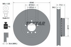 2x Bremsscheibe Vorderachse für BMW 5 Touring 6 Cabriolet