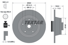 2x Bremsscheibe Hinterachse für RENAULT MEGANE III Coupe