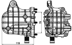 Kühler Abgasrückführung für CITROËN FORD PEUGEOT C4 GRAND PICASSO II C5 III
