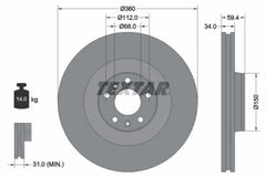 2x Bremsscheibe Vorderachse für AUDI VW A8 D3 A6 C6 PHAETON