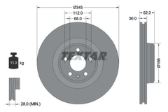 2x Bremsscheibe Vorderachse für AUDI A6 Allroad C7