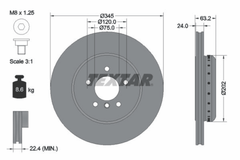 2x Bremsscheibe Hinterachse für BMW 5 Touring 6 Cabriolet
