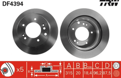2x Bremsscheibe Hinterachse für KIA SORENTO I VAN
