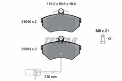 Bremsbelagsatz Scheibenbremse Vorderachse für AUDI VW A4 B5 Avant B7 B6