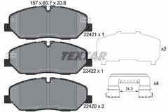 Bremsbelagsatz Scheibenbremse Vorderachse für HYUNDAI H350 Bus Kasten