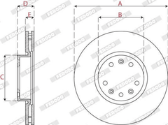 Bremsscheibe Vorderachse für CITROËN OPEL PEUGEOT TOYOTA JUMPY III Kasten
