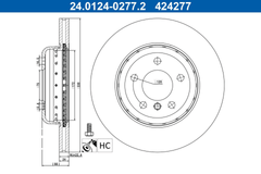 2x Bremsscheibe Vorderachse für BMW 5 Touring