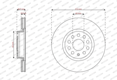 2x Bremsscheibe Hinterachse für VW GOLF VI Van TIGUAN VAN
