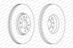 2x Bremsscheibe Vorderachse für CITROËN FIAT PEUGEOT C5 III Break JUMPY II