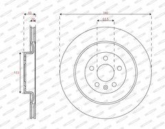 2x Bremsscheibe Hinterachse für VOLVO C40 EC40 EX40 XC40 XC90 II