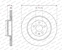 2x Bremsscheibe Hinterachse für VOLVO C40 EC40 EX40 XC40 XC90 II