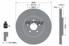 Bremsscheibe Hinterachse für AUDI PORSCHE VW A4 Allroad B8 B9 Avant A5