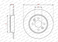 2x Bremsscheibe Hinterachse für RENAULT CLIO V