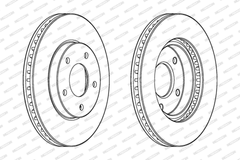 2x Bremsscheibe Vorderachse für DODGE MITSUBISHI CALIBER GALANT IX Stufenheck