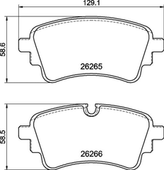 Bremsbelagsatz Scheibenbremse Hinterachse für AUDI VW A4 Allroad B9 Avant A5
