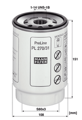 Kraftstofffilter für MAN TGL I II TGS TGM TGX