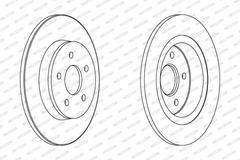 2x Bremsscheibe Hinterachse für FORD VOLVO C-MAX FOCUS II Turnier Stufenheck