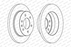 Bremsscheibe Hinterachse für MERCEDES-BENZ VW SPRINTER 3,5-t Kasten 3-t