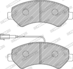 Bremsbelagsatz Scheibenbremse Vorderachse für CITROËN FIAT OPEL PEUGEOT JUMPER