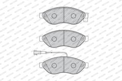 Bremsbelagsatz Scheibenbremse Vorderachse für CITROËN FIAT OPEL PEUGEOT JUMPER