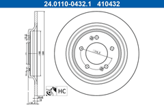 2x Bremsscheibe Hinterachse für HYUNDAI KIA TUCSON KONA SPORTAGE V