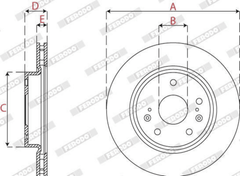 Bremsscheibe Vorderachse für SUZUKI KIZASHI S-CROSS SX4 VITARA