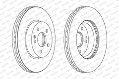 2x Bremsscheibe Vorderachse für MERCEDES-BENZ MARCO POLO Camper V-KLASSE VIANO