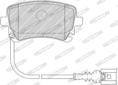 Bremsbelagsatz Scheibenbremse Hinterachse für VW CALIFORNIA T5 Camper T6