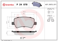 Bremsbelagsatz Scheibenbremse Hinterachse für FORD VOLVO LAND ROVER GALAXY II