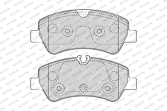 Bremsbelagsatz Scheibenbremse Hinterachse für FORD TOURNEO CUSTOM V362 Bus