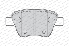 Bremsbelagsatz Scheibenbremse Hinterachse für AUDI SEAT SKODA VW A1 A3