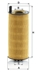 Ölfilter für MERCEDES-BENZ CLAAS SETRA ACTROS MP4 / MP5 ANTOS AROCS CAPACITY