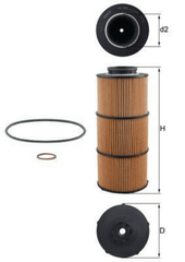 Ölfilter für MERCEDES-BENZ ACTROS MP4 / MP5 ANTOS AROCS
