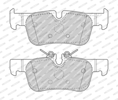 Bremsbelagsatz Scheibenbremse Hinterachse für BMW MINI 1 2 Active Tourer Gran