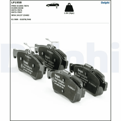 Bremsbelagsatz Scheibenbremse Hinterachse für CITROËN FORD JAGUAR MAZDA